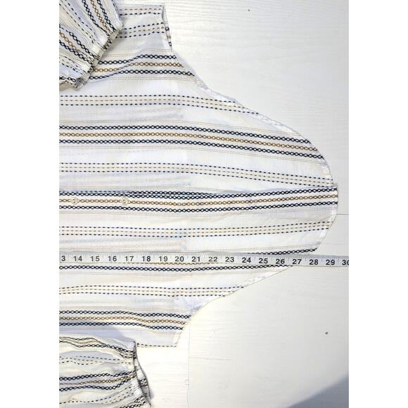 Tommy Hilfiger Womens Button Down Shirt S Blue Stripe Classic Casual Preppy - Picture 12 of 14